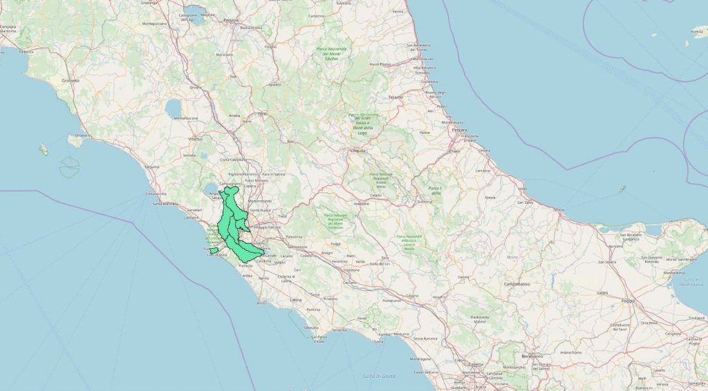 CONTRATTO DI FIUME TEVERE DA CASTL GIUBLEO ALLA FOCE mappa