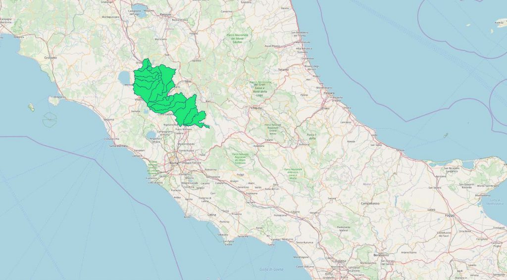 cONTRATTO DI fIUME mEDIA vALLE DEL tEVERE mappa