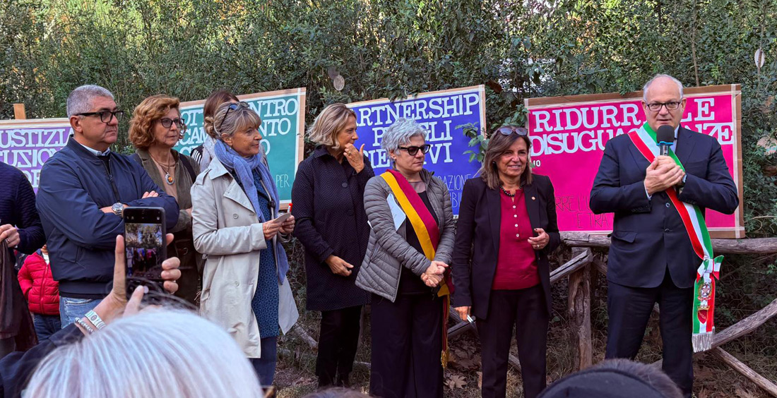 Il Sindaco di Roma Gualtieri durante il suo intervento